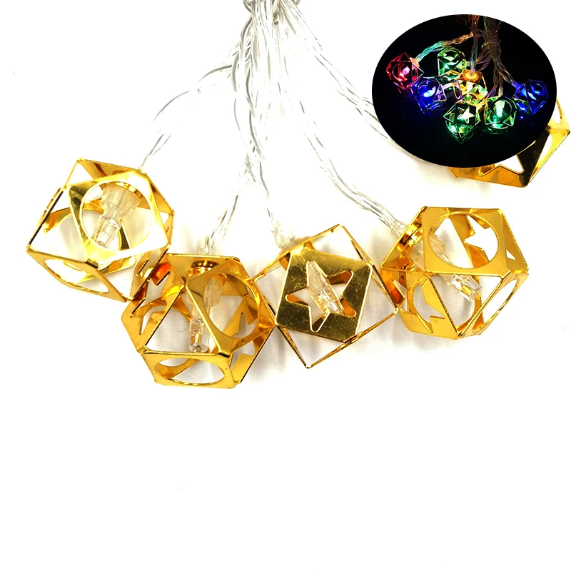 Wedding Decorative Holiday Lighting LED Metal Diamond Design Light Strings AA power Fairy Lights Party Decoration IY310230 |