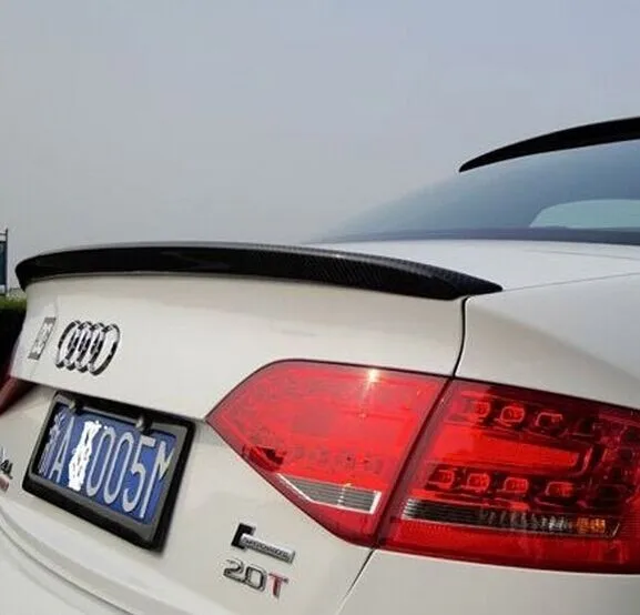 A4 B8 углеродное волокно стайлинга автомобилей задний спойлер крыло для Audi 2009-2012