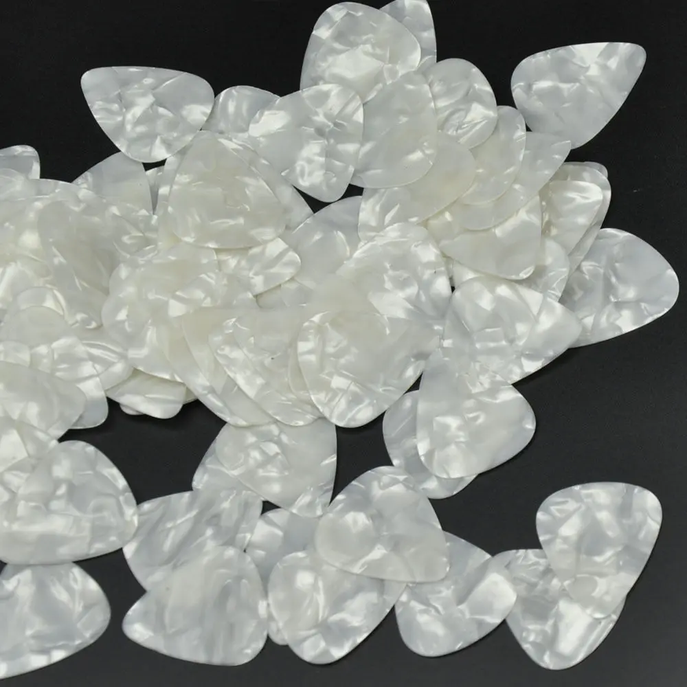 Guitar Picks 100pcs Celluloid Plectrums 0.71mm Medium / 0.96mm Heavy