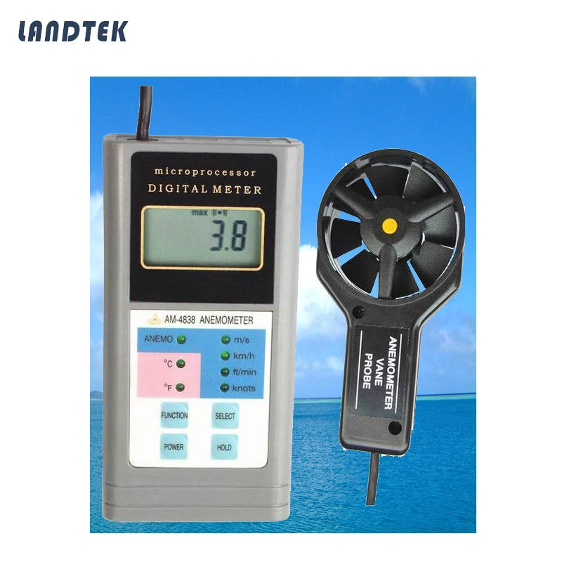 

Landtek AM4838 Multi-Function Anemometer Tester Air Weather Meter Wind Direction