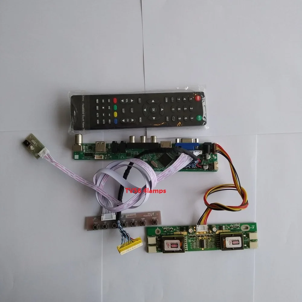 Для интерфейса M215HW01 V0 USB плата контроллера цифровой сигнал разрешение 4 лампы Комплект lcd 1920X1080 21," AV ТВ-карта 30pin