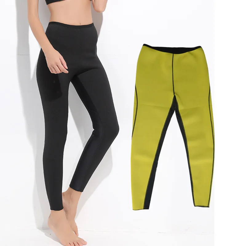 Women Hot Thermo Sweat Neoprene Body Shaper Gym Leggings Sauna Yoga Slim Pants 