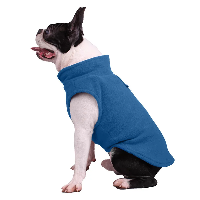 Флисовая одежда для собак, куртка, зимняя французская одежда для бульдога, щенка, пальто для маленьких собак, чихуахуа, Мопса