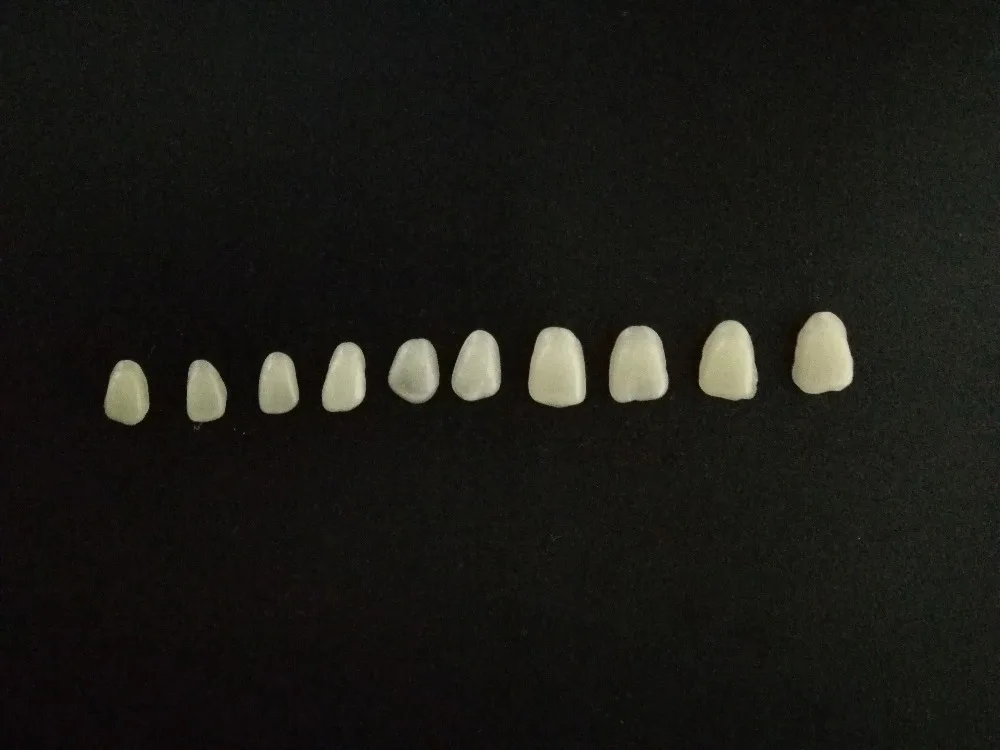 10 шт. зубные виниры для зубов ультра тонкие отбеливающие смолы Верхняя Нижняя Временная Корона фарфоровый Стоматологический материал для ухода за полостью рта Z250