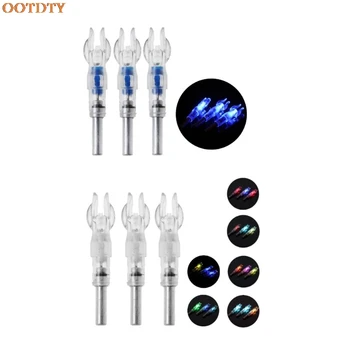 

3pcs LED Lighted Nock Hunting Shooting Bow Arrow Tail for ID6.2mm Shaft Arrow