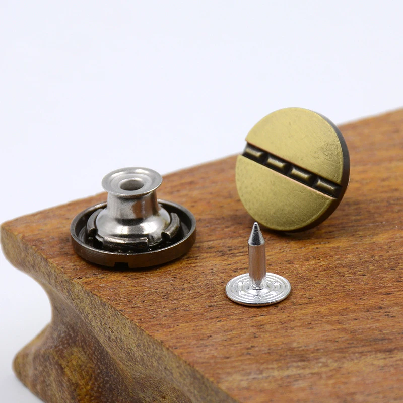 

17 MM letter metal jeans button Brand trousers jean buttons decorative sewing clothes accessory 100 pcs/lot