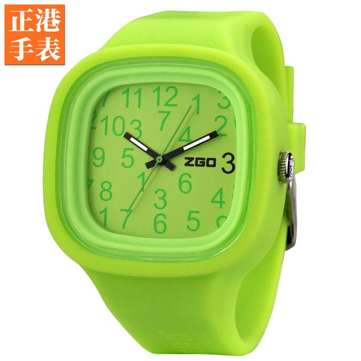 Fashion zgo quartz watch jelly table vintage scrub resin digital
