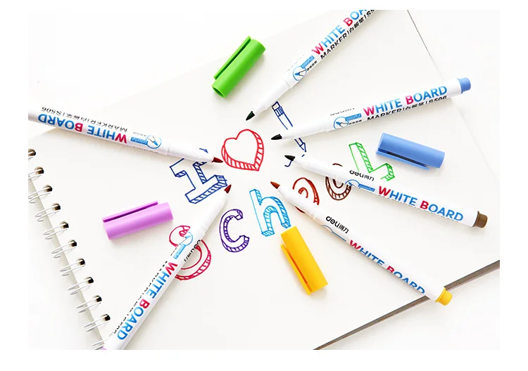 Marcador de Quadro Canetas de Vidro Desenho de Metal Cor de Caneta Lote Branco Quadro Apagável Scrapbooking Escola Escritório Suprimentos Eb973 48 Pçs - 8 4 Marcador de quadro branco