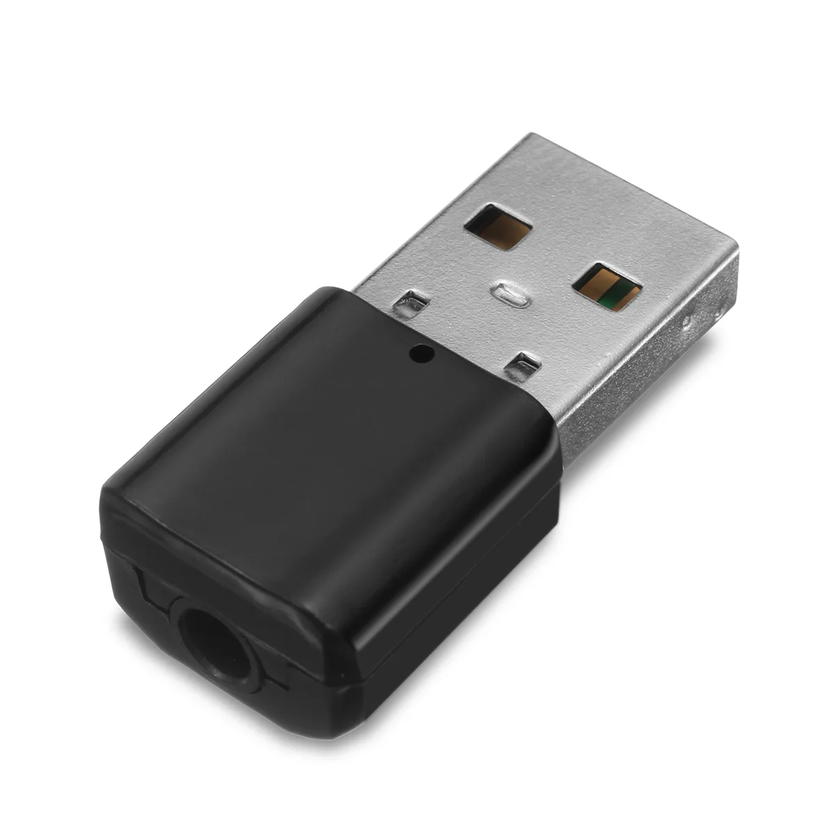 Адаптер USB автомобильный музыкальный аудио приемник передатчик aux-приемник 3,5 мм линейный кабель к usb-адаптер для автомобильного телефона ПК - Название цвета: Черный