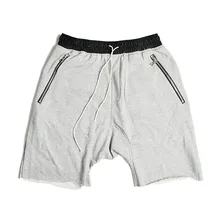 Хорошее качество мужские уличные хлопковые хип-хоп шаровары шорты разорванная одежда мужские ретро прямая промежность короткие брюки Бермуды плюс размер