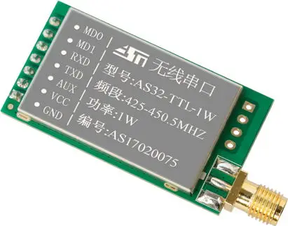 Дальний радиус действия 8 км LoRa SX1278 радиочастотный передатчик и приемник AS32-TTL-1W+ антенна UART 433 МГц 1 Вт беспроводной Радиочастотный приемопередатчик RSSI включен