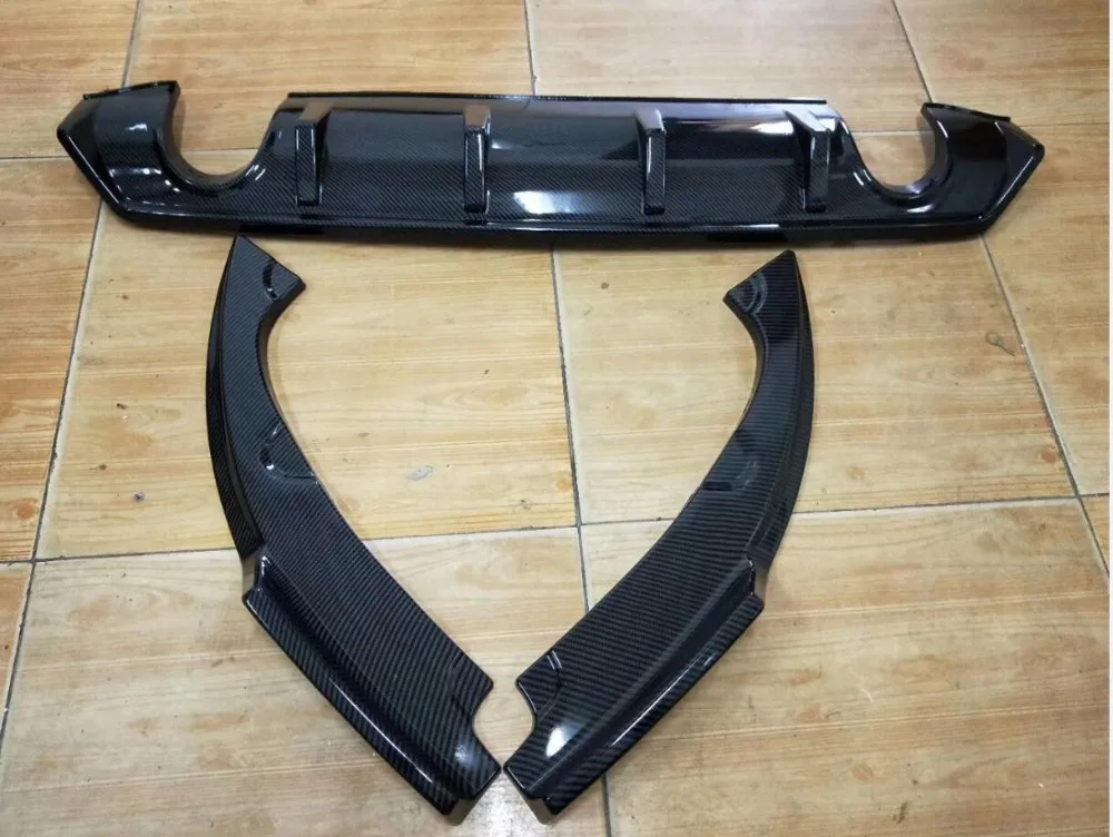 

Car Rear Bumper Lower Corner Valance Covers Splitter Spoilers Apron Corner Valance for Honda for Civic 4DR 2016-2018