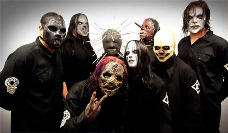 Resin Mask Slipknot Joey Cosplay Mask Scary Mask White Slipknot Mask Adult Fancy Costume Party Masquerade Halloween Props FA54 (2)