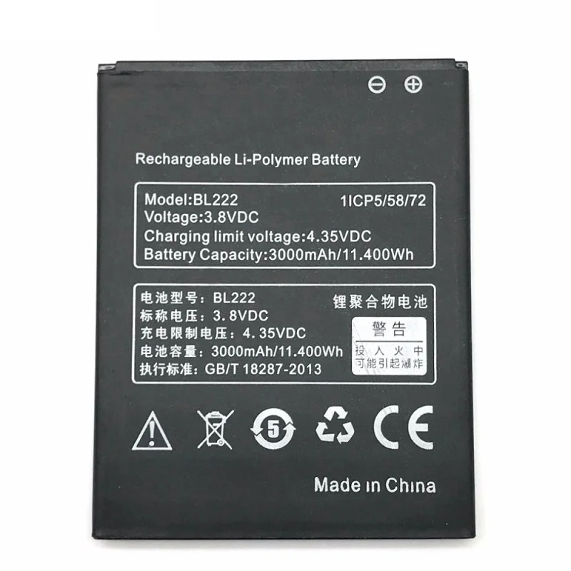 2018-New-BL-222-BL222-Battery-For-lenovo-S660-S668T-3-8V-3000mAh-high-capacity-Mobile
