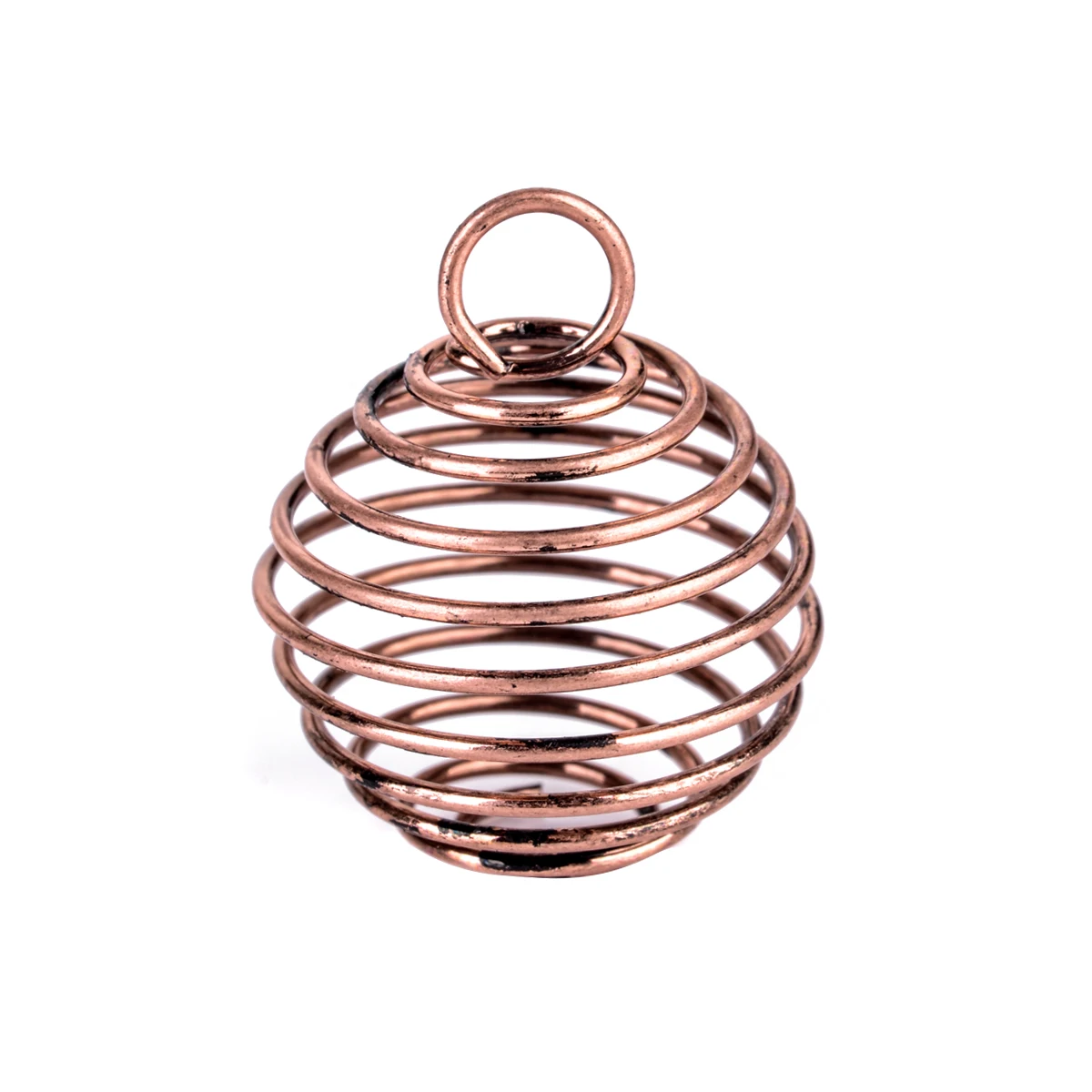 10pcs Shellhard Spiral Bead Cages DIY Pendant Charming Gold Color Necklaces & Pendants Jewellery Findings 25mm