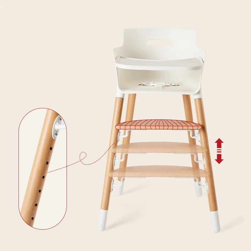 Online Soild Kayu Bayi Kursi Tinggi Kursi Adjustable Portable Bayi Makan Meja Makan Kursi Tempat Duduk Anak Kursi