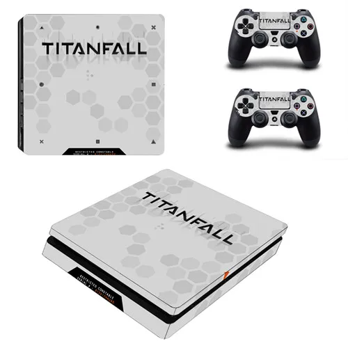 Titanfall 2 наклейка PS4 тонкая кожа Наклейка для sony playstation 4 консоль и 2 контроллера PS4 тонкая кожа Наклейка виниловая - Цвет: YSP4S-0806