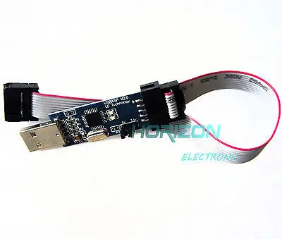 

10PCS USBASP USBISP AVR Programmer Adapter 10 Pin Cable USB ATMEGA8 ATMEGA128