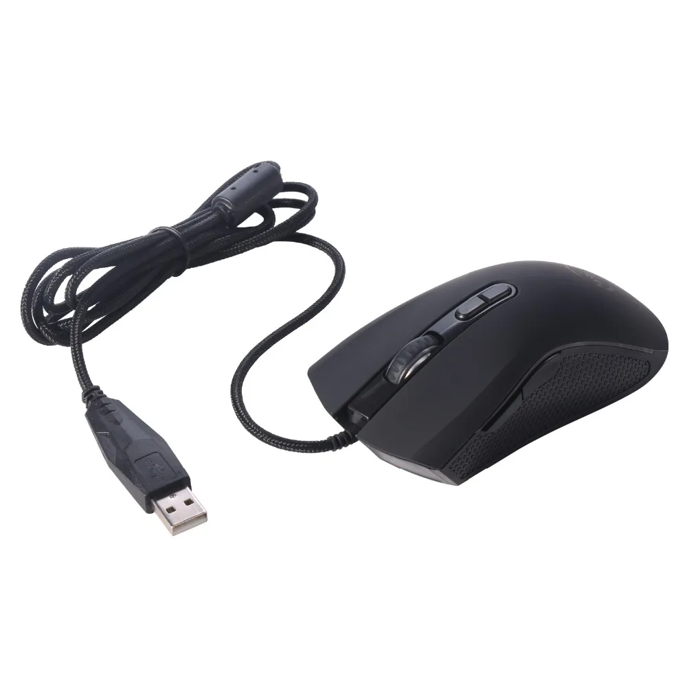 Игровая мышь Проводная 3200 dpi дыхательный светильник эргономичная игра 7 кнопок USB компьютерные мыши RGB геймер настольный ноутбук ПК игровая мышь