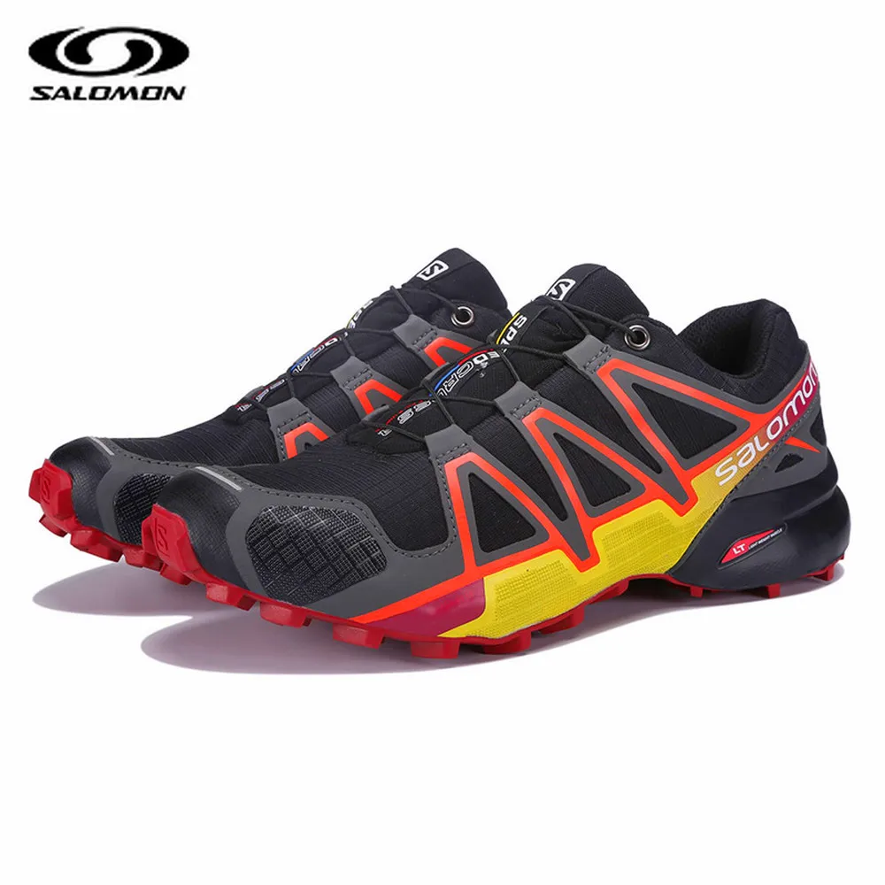 

Salomon Shoes Speed Cross 4 CS sneakers Men Cross-country Shoes Black red Speedcross 4 Jogging Shoes Strong grip Running Shoes