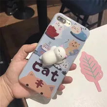 Мягкие TPU Squishy чехол для Samsung A3 2017 A5 2017 S8 S8 Plus для Lenovo A536 K6 3D Cat принципиально Крышка