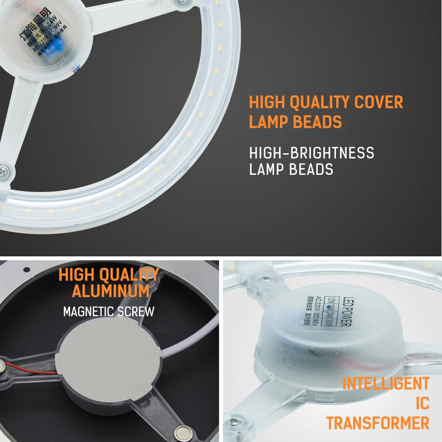  LED Ceiling Light Source Ceiling Lamp Module 220V 12W 18W 24W 36W Replaceable Ceiling Lamp Source E - 32881622837