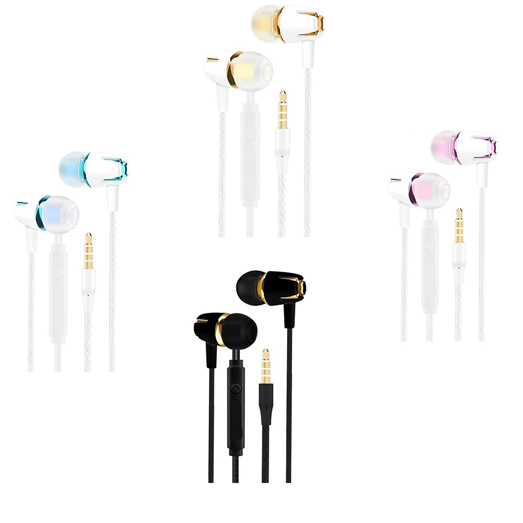 

In Ear Earphone Running Sports Wired Earplug Headset with Microphone for Android for IOS