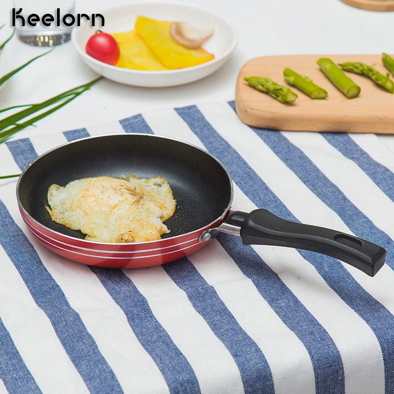 

Keelorn 12CM 16CM Pans Non-stick Without Pot Cover General Use For Gas and Induction Cooker Aluminum Alloy Pans