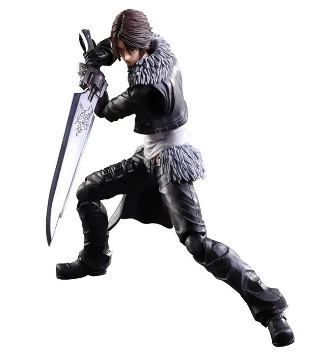 28 см Play Arts Kai Squall Leonhart Final Fantasy VII Аниме Фигурки ПВХ Модель Коллекция оригинальная