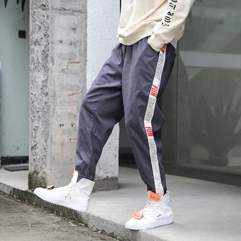 

Spring New Track Pants Men Fashion Letters Printed Casual Feet Harem Pants Man Streetwear Hip Hop Loose Joggers Sweatpants S-3XL