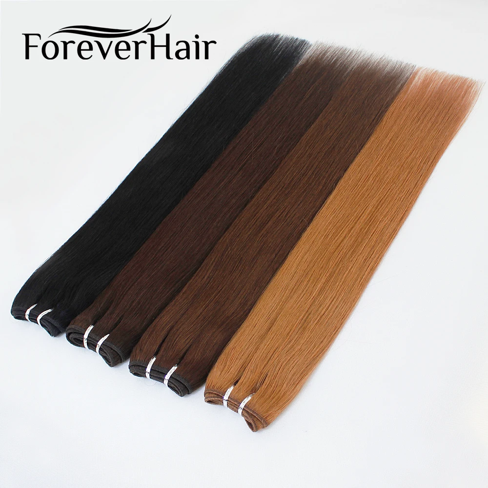 FOREVER HAIR 100 г/шт. 1" 18" 2" Remy человеческие волосы плетение прямые волосы для наращивания прядь платиновый блонд цвет пучок s 100 г/шт