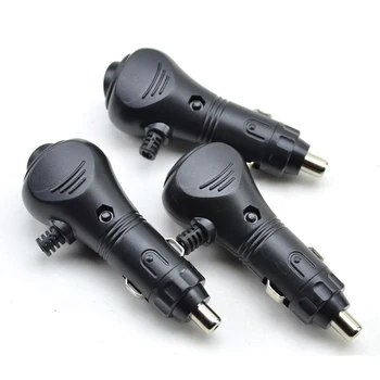 

Dewtreetali 12V Male Car Cigarette Lighter Socket Plug Charger Connector LED On Off Switch Car Motorcycle Accessories
