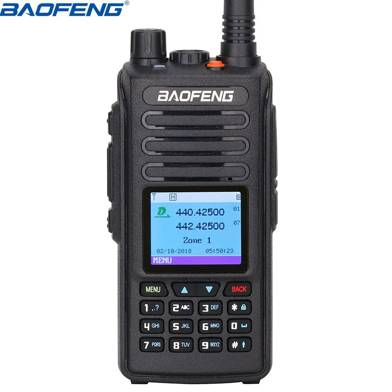 Baofeng DMR DM-1702 (gps) цифровая рация VHF UHF двухдиапазонный 136-174 и 400-470 МГц Dual Time слот Tier 1 & 2 двухстороннее радио