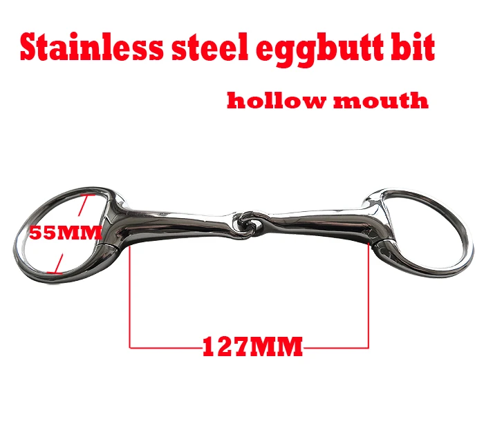 

Free shipping Stainless steel eggbutt bit,hollow jointed mouth.Equestrian equipment ,horse bit(BT0304HO)