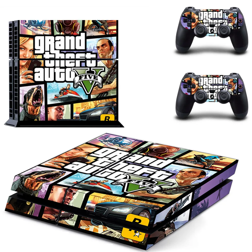 Grand Theft Auto V Gta 5 Ps4 Skin Sticker Decal For Sony Playstation 4 Console And 2 Controller Skin Ps4 Sticker Vinyl Accessory Buy Cheap In An Online Store With Delivery