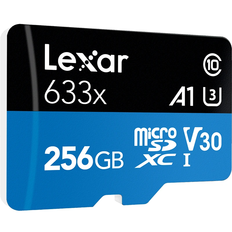 Карта памяти Lexar 256GB 512GB Micro SD SDXC, высокоскоростная TF карта, класс 10 633X95 M/s U3 V30