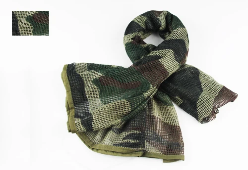 Военный различный цветной тактический шарф сетчатый снайперский лицевая вуаль для страйкболла, кемпинга охоты многоцелевой шарфы gz290025