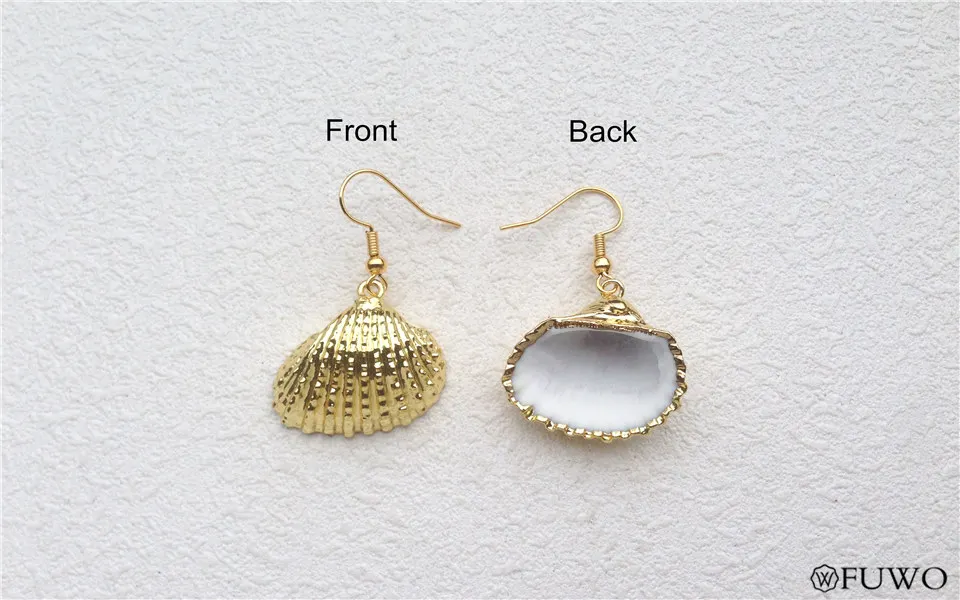 Natural Scallop Shell Earrings 8