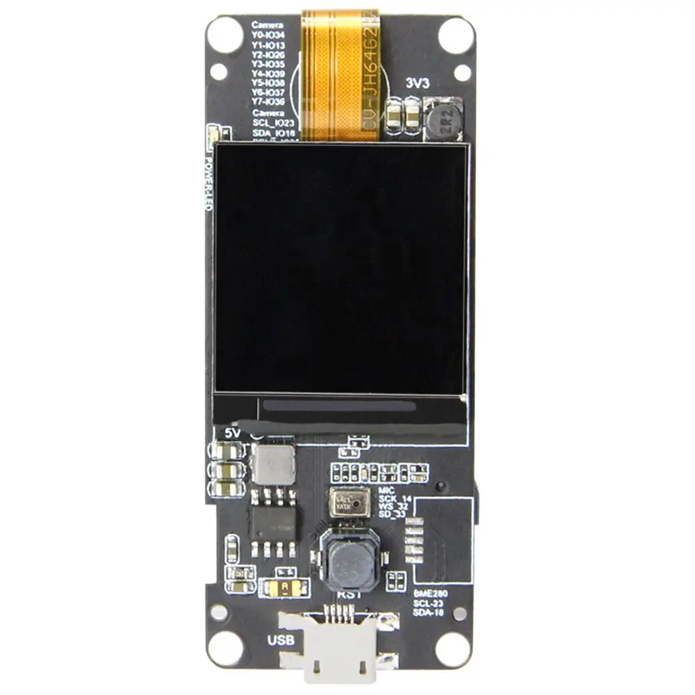 

T-Camera Plus Line Extension Version ESP32-DOWDQ6 8MB SPRAM OV2640 Camera Module 1.3 Inch Display With WiFi bluetooth Board
