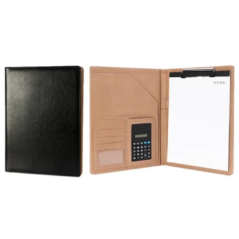 

A4 Leather Conference File Folder Document Manager Organizer With Calculator Jy20 19 Dropship