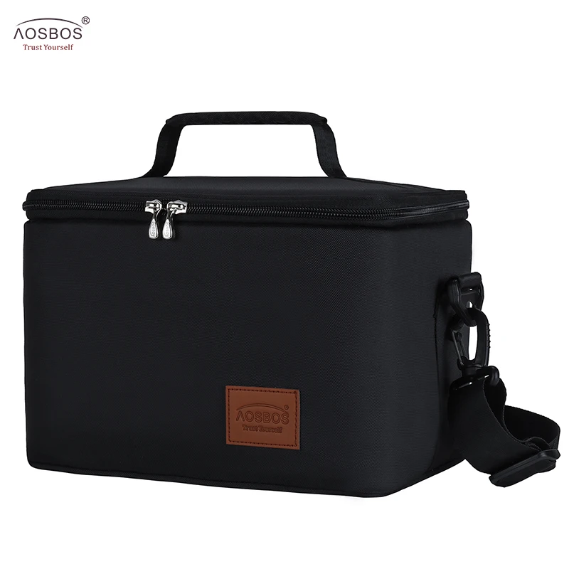 Bolsas de Almoço Térmico para as Crianças dos Homens Bolsa de Armazenamento Aosbos Moda Portátil Comida Piquenique Refrigerador Caixa Grande Capacidade Isolado