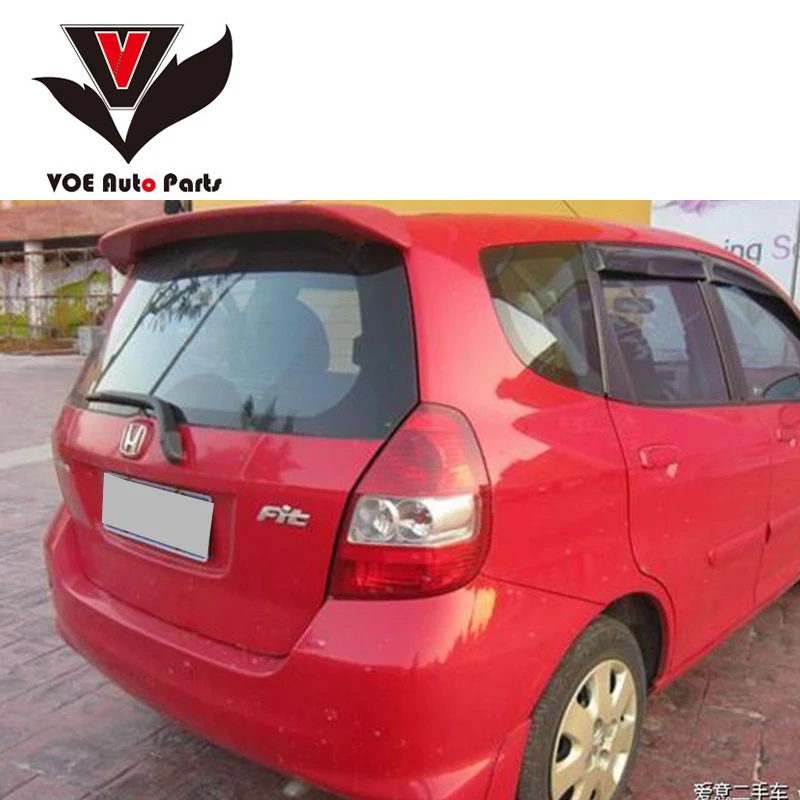 Задний спойлер для Honda Fit/JAZZ неокрашенный праймер из АБС пластика 2004 2005 2006 2007|spoiler