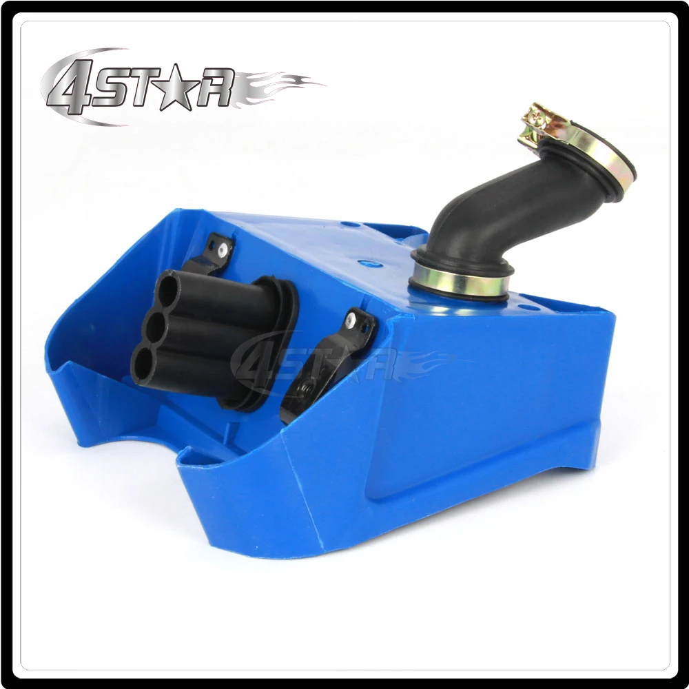 Motorcycle Blue Plastic Air Filter Box Foam Assembly Cleaner For YAMAHA PW80 PW 80 PY80 PY 80