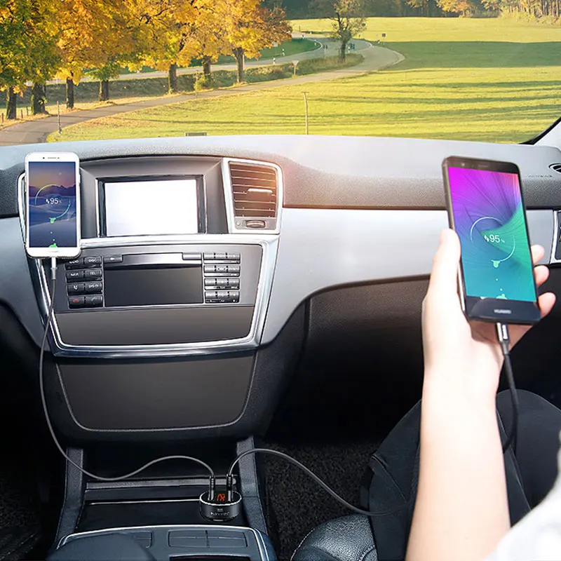 Earldom المزدوج USB سيارة شاحن آيفون X 8 XS ماكس سريع سيارة Usb شاحن سامسونج Xiaomi هواوي سريعة تهمة سيارة شحن