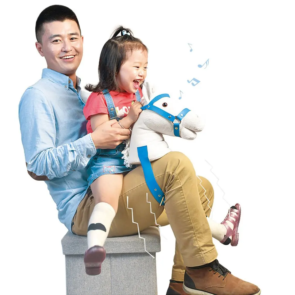 Parent-Child Interactive Toy Riding Animal Reading Horses Stuffed Toy for Children Novelty Toys