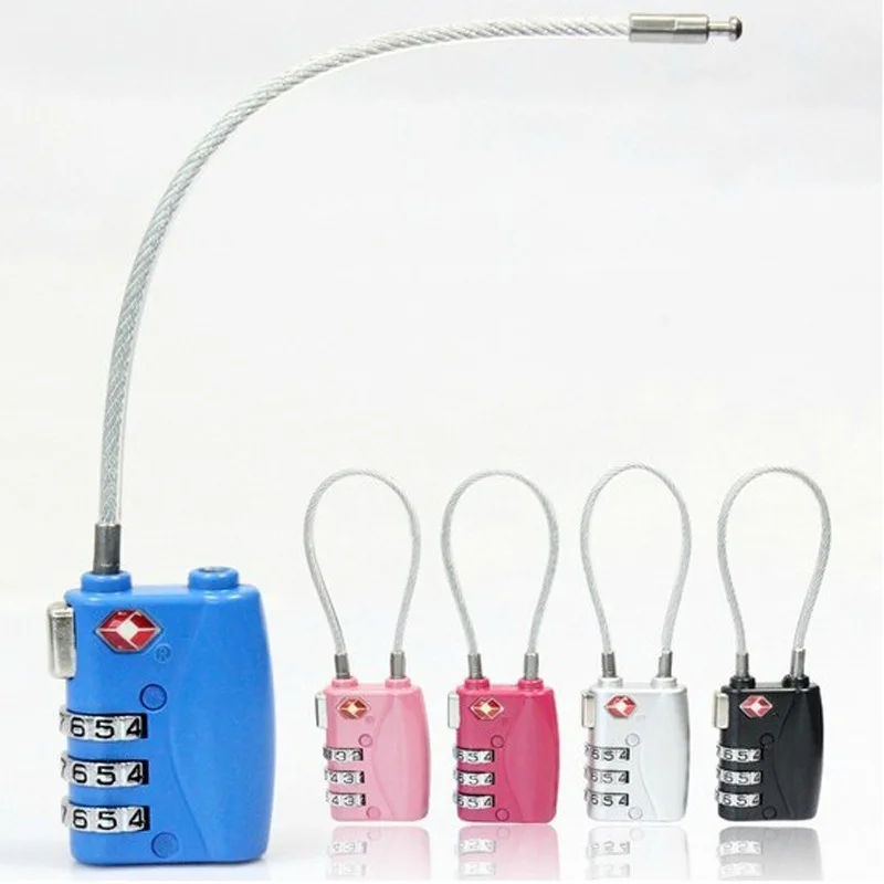 JULY'S SONG TSA Resettable 3 Digit Combination Lock Safe Password Lock For Luggage And Customs Strong Anti-theft Code Locks JULY'S SONG TSA Resettable 3 Digit Combination Lock Safe Password Lock For Luggage And Customs Strong Anti-theft Code Locks