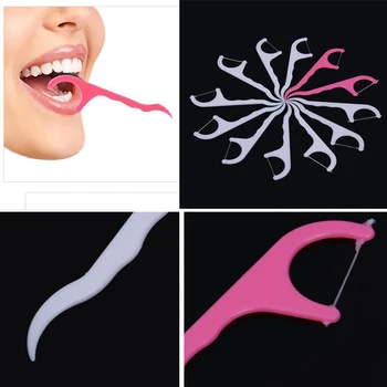 

Dental Floss Picks Toothpicks Stick Oral Health Care Tooth Clean