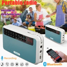 Rolton E500 цифровой fm-радио Bluetooth динамик Портативный беспроводной диктофон AM NOAA приемник Запись USB Mp3 Hifi стерео