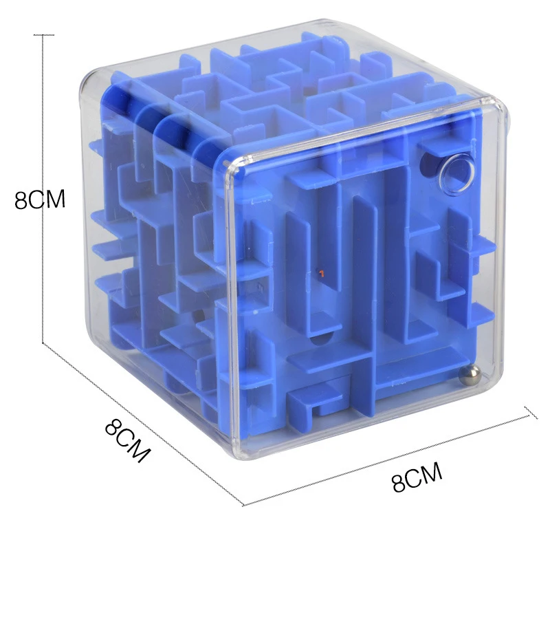 3D скоростной кубик 8x8x8 см, лабиринт, Магический кубик, игра-головоломка, Обучающие игрушки, лабиринт, катающийся мяч, игрушки для детей и взрослых JM30