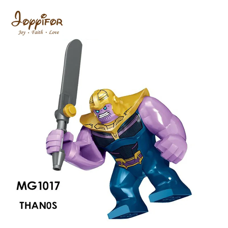 

Joyyifor hero Compatible LegoINGlys NinjagoINGly Thanos with big sword LEGOILYS Building Blocks Mini Bricks Children Toys doll